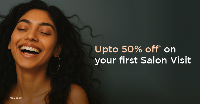 Up to 50% off on your first salon visit
